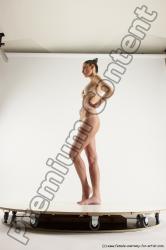 Underwear Woman White Standing poses - ALL Athletic long brown Standing poses - simple Multi angle poses Academic