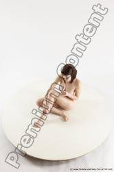 Nude Woman White Sitting poses - ALL Slim medium brown Sitting poses - simple Multi angle poses Pinup