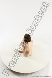 Nude Woman White Sitting poses - ALL Slim medium brown Sitting poses - simple Multi angle poses Pinup