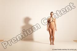 Nude Gymnastic poses Woman White Moving poses Athletic medium brown Dynamic poses Pinup