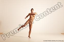 Nude Gymnastic poses Woman White Moving poses Athletic medium brown Dynamic poses Pinup