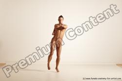 Nude Gymnastic poses Woman White Moving poses Athletic medium brown Dynamic poses Pinup