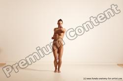 Nude Gymnastic poses Woman White Moving poses Athletic medium brown Dynamic poses Pinup