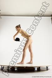 Nude Woman White Standing poses - ALL Athletic long blond Standing poses - simple Multi angle poses Pinup