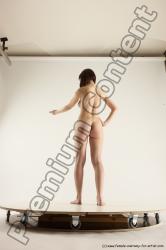 Nude Woman White Standing poses - ALL Slim medium brown Standing poses - simple Multi angle poses Pinup