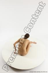 Nude Woman White Sitting poses - ALL Slim long brown Sitting poses - simple Multi angle poses Pinup