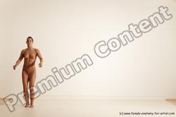 Nude Gymnastic poses Woman White Moving poses Athletic medium brown Dynamic poses Pinup