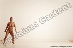 Nude Gymnastic poses Woman White Moving poses Athletic medium brown Dynamic poses Pinup