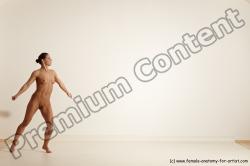 Nude Gymnastic poses Woman White Moving poses Athletic medium brown Dynamic poses Pinup