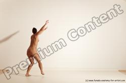 Nude Gymnastic poses Woman White Moving poses Athletic medium brown Dynamic poses Pinup