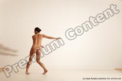 Nude Gymnastic poses Woman White Moving poses Athletic medium brown Dynamic poses Pinup