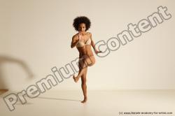 Underwear Gymnastic poses Woman Black Moving poses Athletic long black Dynamic poses Academic