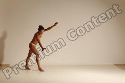 Nude Woman White Moving poses Slim long brown Dynamic poses Pinup
