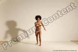 Underwear Woman Black Moving poses Athletic long black Dynamic poses Academic