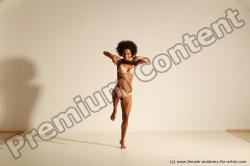 Underwear Woman Black Moving poses Athletic long black Dynamic poses Academic