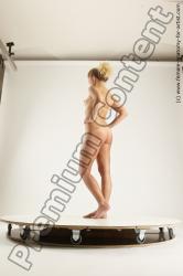 Nude Woman White Sitting poses - ALL Slim medium blond Sitting poses - simple Multi angle poses Pinup