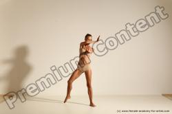 Underwear Gymnastic poses Woman White Moving poses Slim long brown Dynamic poses Academic