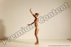 Modern aerobic reference poses of Kristyna