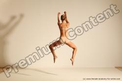 Modern aerobic reference poses of Kristyna