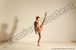 Modern aerobic reference poses of Kristyna