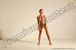 Modern aerobic reference poses of Kristyna