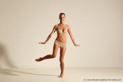 Modern aerobic poses of Kristyna