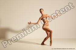 Modern aerobic poses of Kristyna