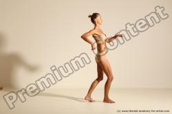 Modern aerobic poses of Kristyna