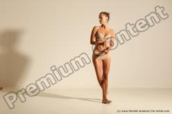 Modern aerobic poses of Kristyna