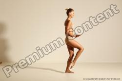 Modern aerobic poses of Kristyna