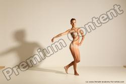 Modern aerobic reference poses of Kristyna