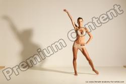 Modern aerobic reference poses of Kristyna