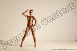 Modern aerobic reference poses of Kristyna