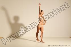 Modern aerobic reference poses of Kristyna