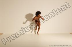 Underwear Woman Black Dancing Dynamic poses Academic