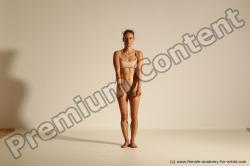 Underwear Woman White Dancing Dynamic poses Academic