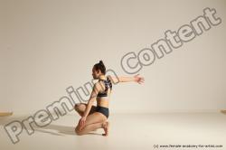 Modern dance poses of Rea