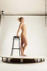 Nude Woman White Sitting poses - ALL Slim medium blond Sitting poses - simple Multi angle poses Pinup