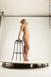 Nude Woman White Sitting poses - ALL Slim medium blond Sitting poses - simple Multi angle poses Pinup