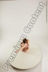 Nude Woman White Sitting poses - ALL Slim medium brown Sitting poses - simple Multi angle poses Pinup