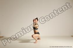 Modern dance poses of Rea