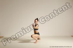 Modern dance poses of Rea