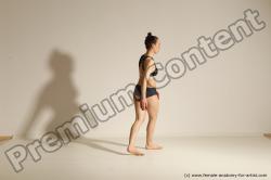 Modern dance poses of Rea