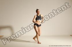 Modern dance poses of Rea