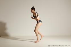 Modern dance poses of Rea