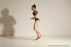 Modern dance poses of Rea