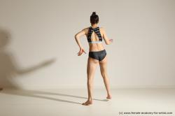 Modern dance poses of Rea