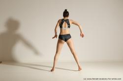 Modern dance poses of Rea