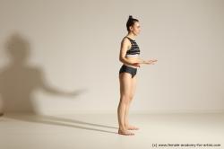 Modern dance poses of Rea