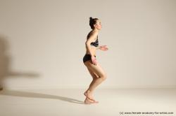 Modern dance poses of Rea